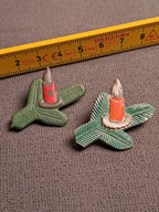 WHW Rare Christmas Badge x2 Bergedorf