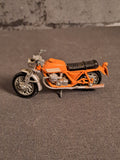 Die-cast 1980s Moto Guzzi V7 motorcycle