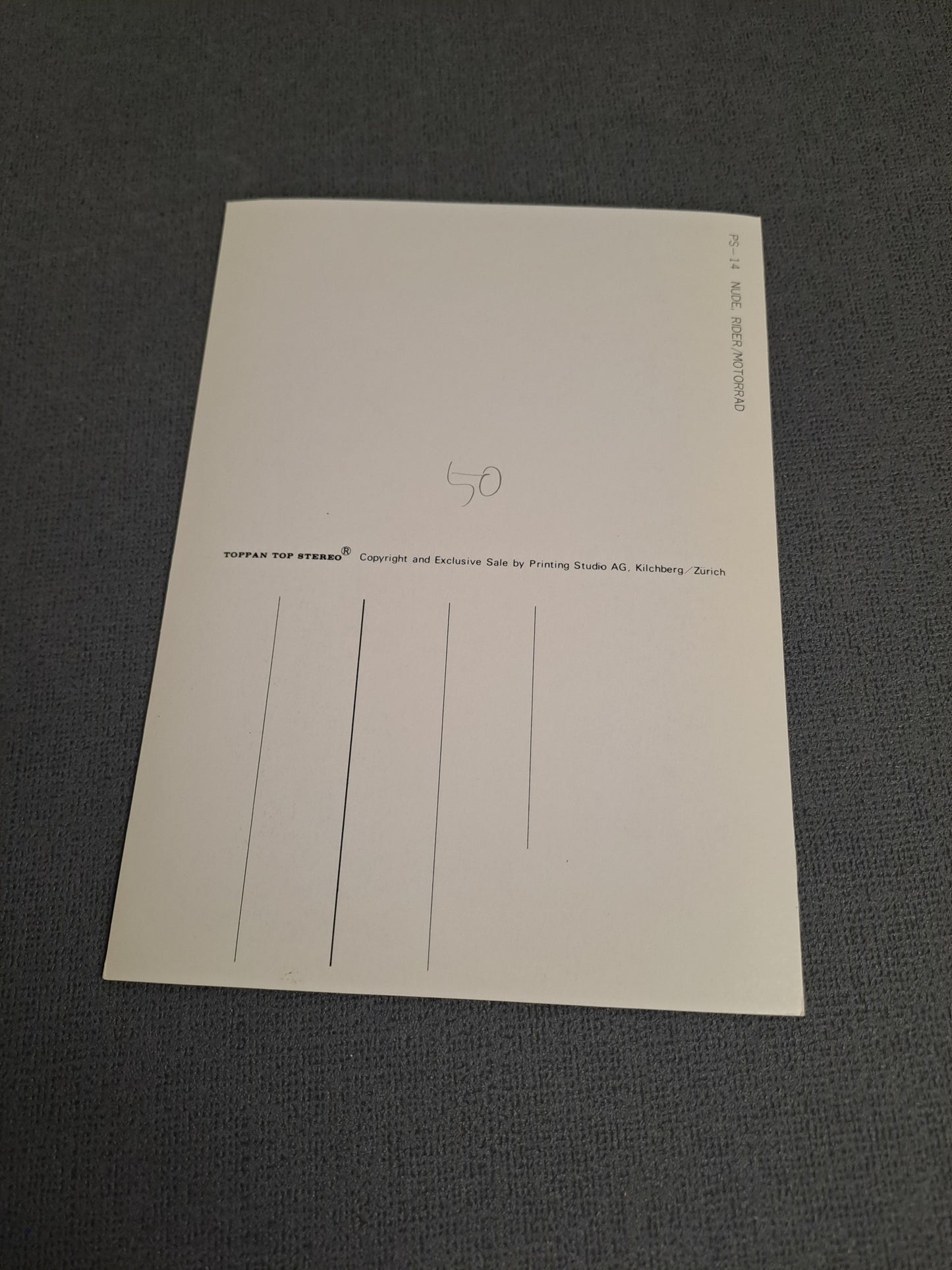 Vintage Erotic Postcard with Changing Effect / Vintage Erotisk Postkort med Skiftende Effekt