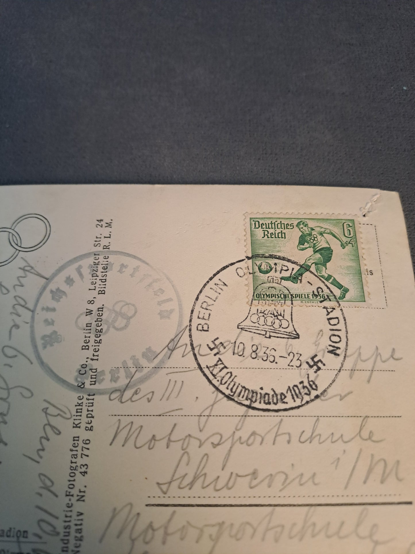 WW2 Postcard Olympia 1936