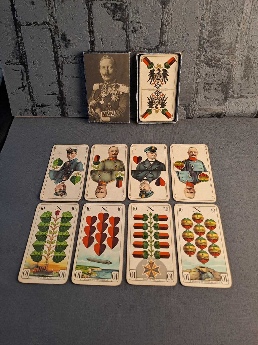 WW1 German War Playing Cards / WW1 Tyske Krigs Spillekort