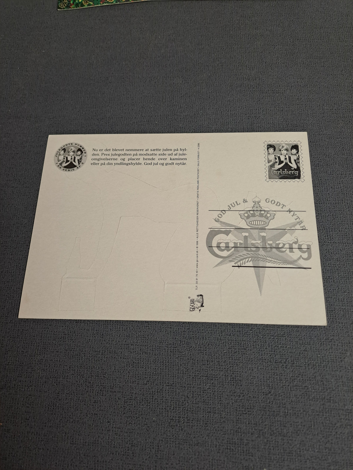 Carlsberg Vintage Postcard Pop Out / Carlsberg Vintage Postkort Kravlenisse