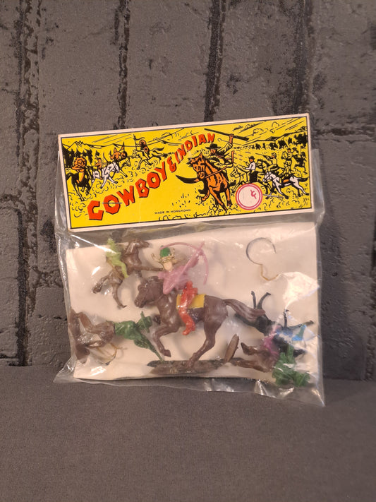Cowboy and Indian Vintage Swoppets 1970's