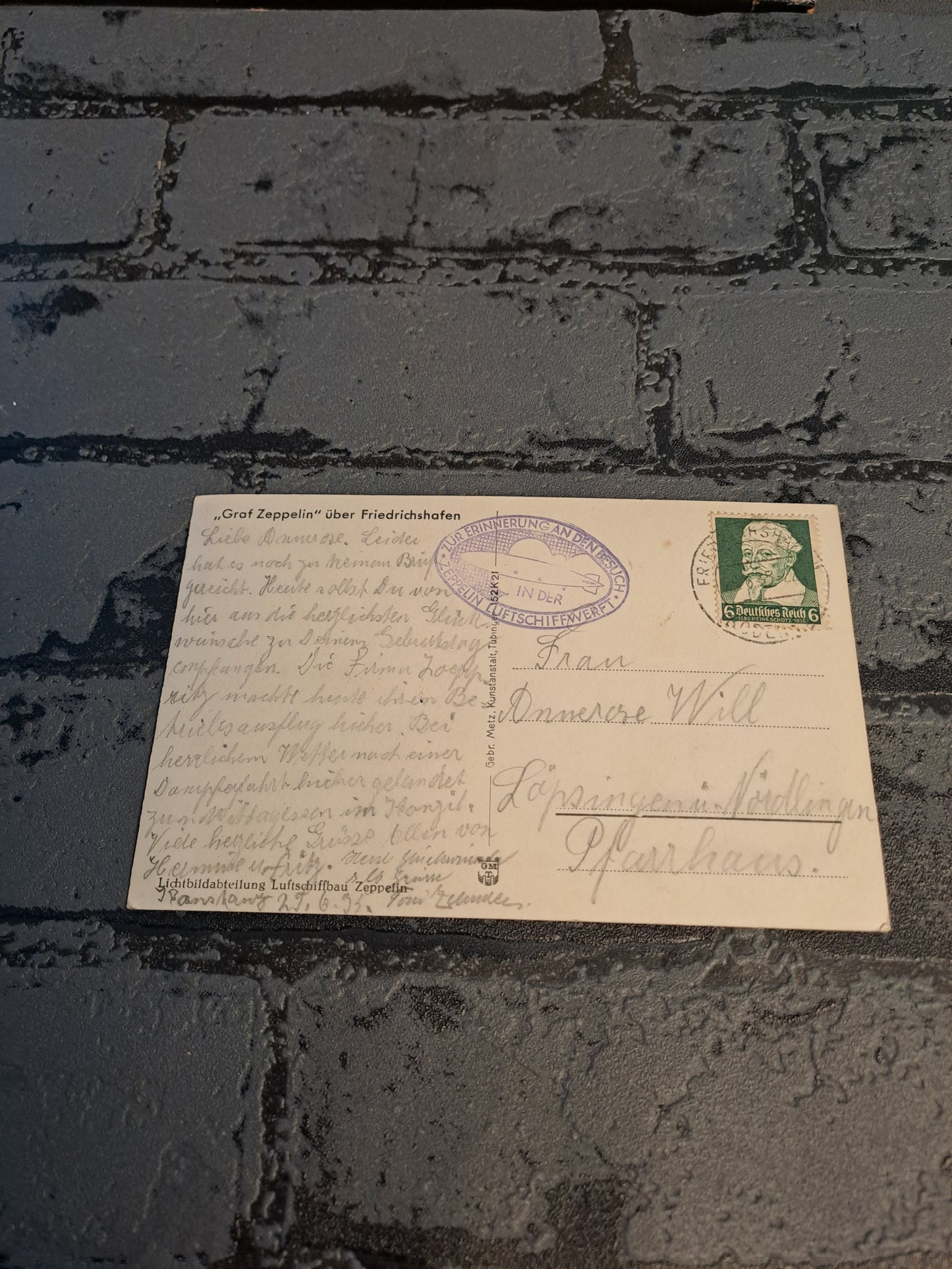 WW2 Postcard Graf Zeppelin