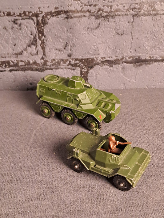 Dinky Toys and Corgi Juniors Military x2