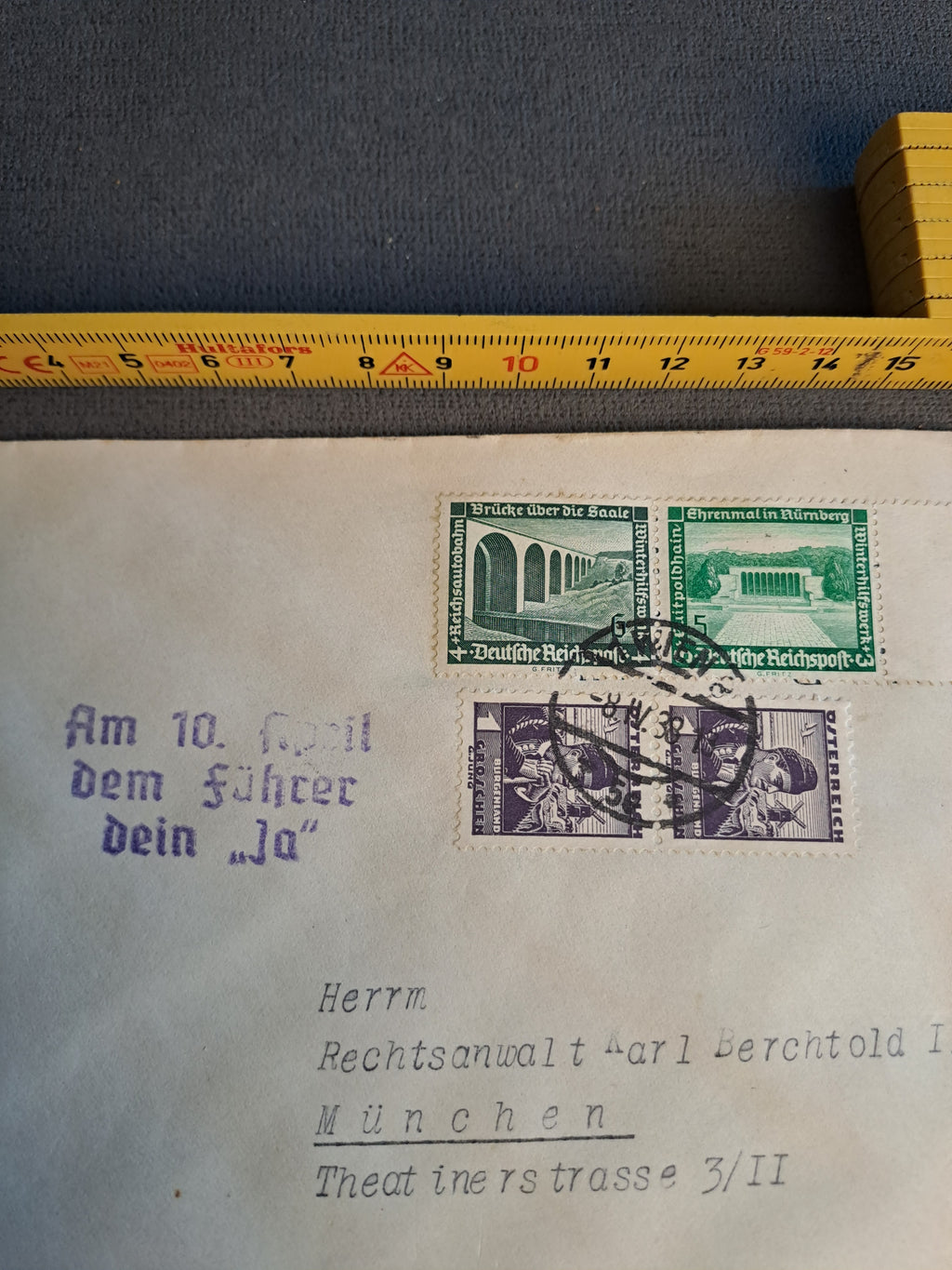 WW2 3rd Reich Envelope 1938