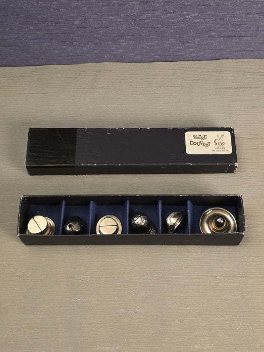 Vintage Bordkortholdere i Sølvplet