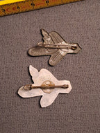 WHW Rare Christmas Badge x2 Bergedorf