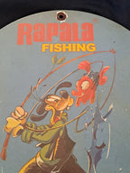 Rapala Fishing Enamel Sign with Goofy Disney / Rapala Fishing Emaljeskilt med Fedtmule Disney