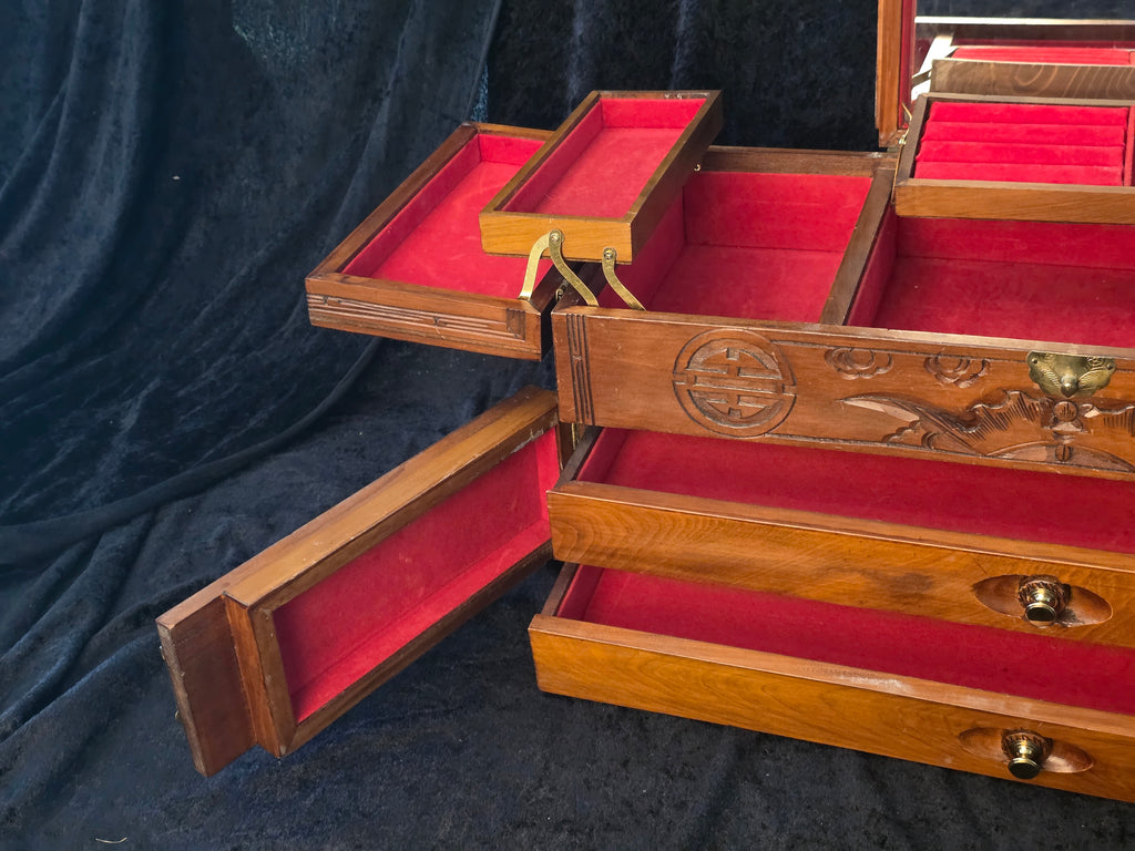 Chinese Vintage Large Jewelry Box