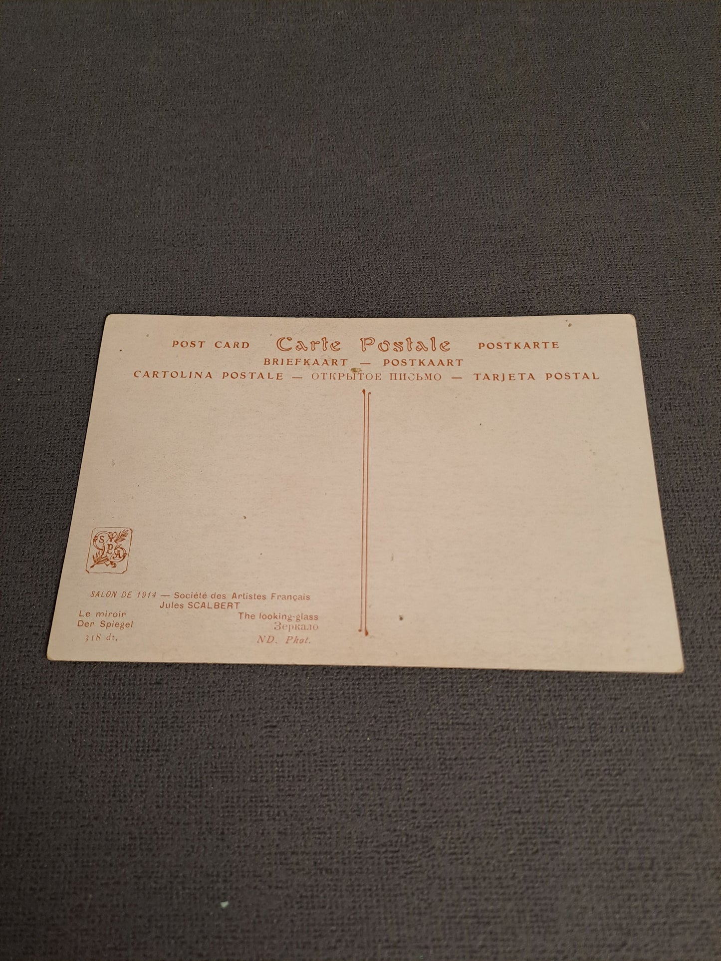 Antique French Postcard 1910-1920 / Antik Fransk Postkort 1910-1920