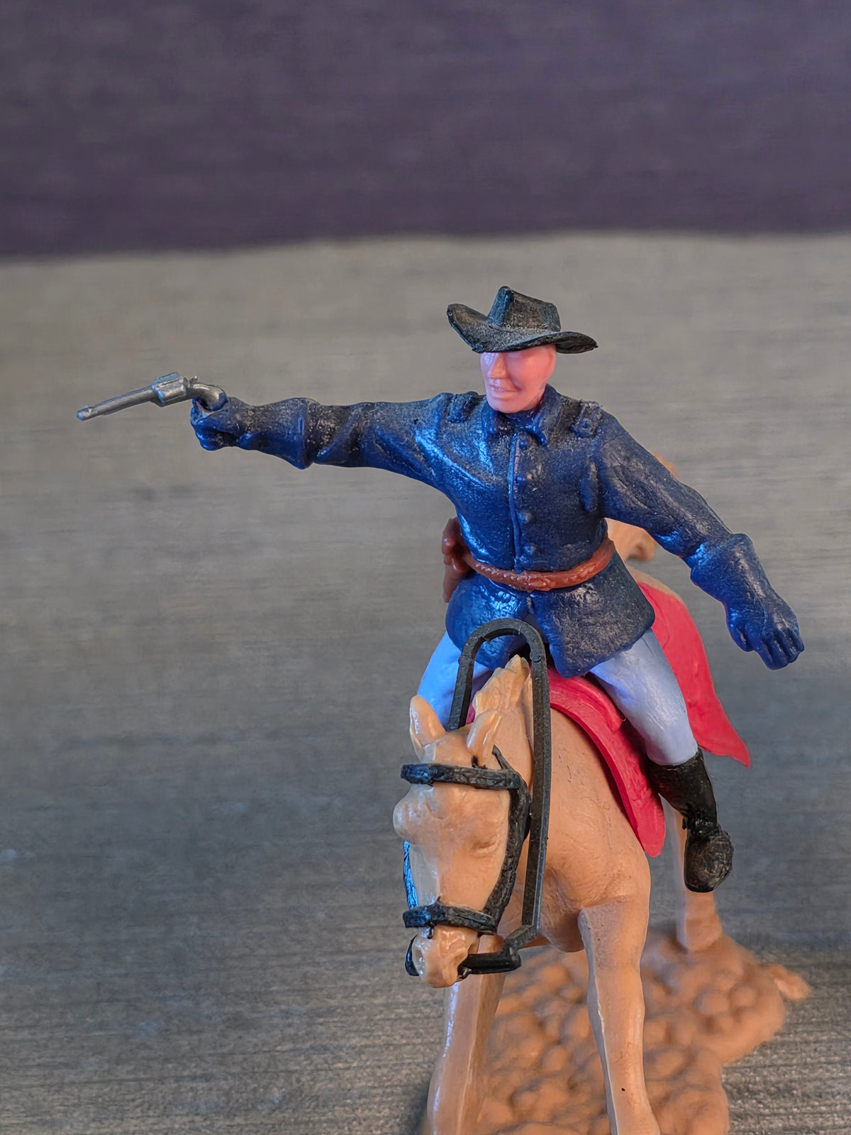 Timpo Toys U.S. Kavaleri 2 Soldater på Hest / Timpo Toys U.S. Cavalry 2 Soldiers on Horse