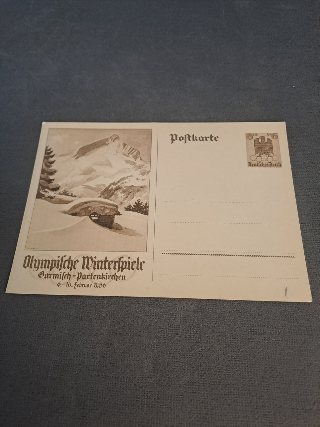 WWII Postcard Olympia 1936