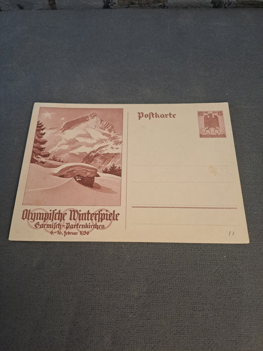 WW2 Postcard Olympia 1936