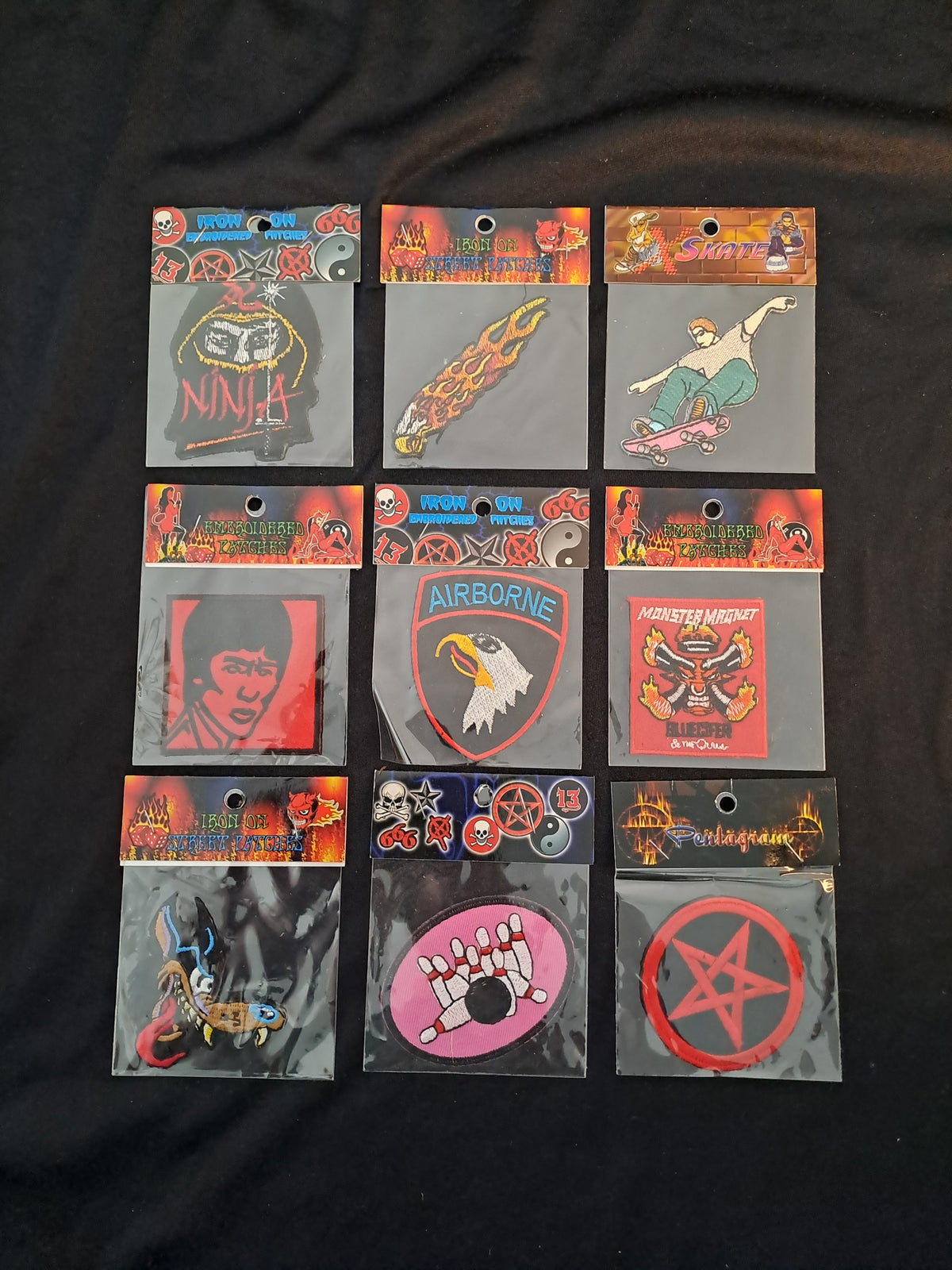 Vintage Patches x9 / Vintage Iron-on Patches x9