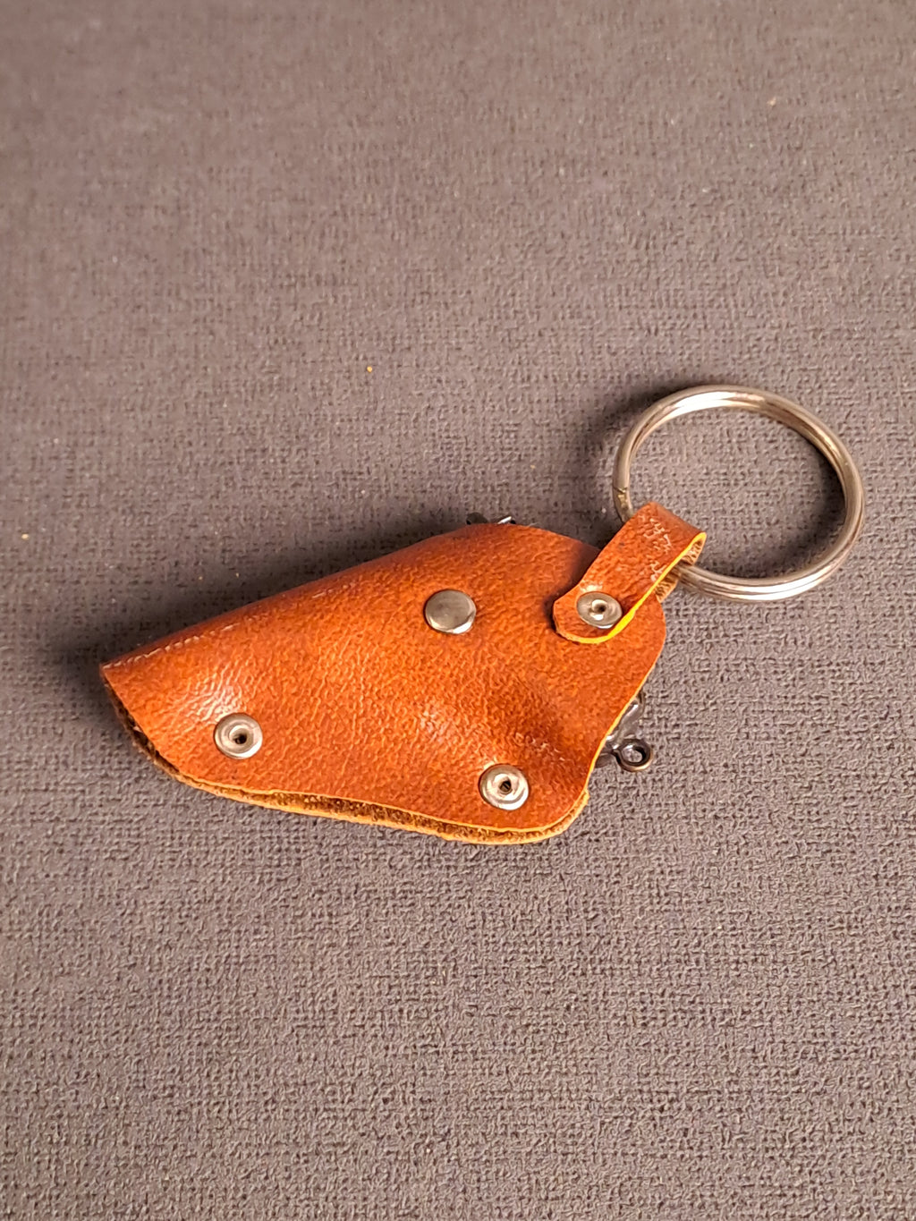 Key Ring Mini Revolver in Holster 1970's