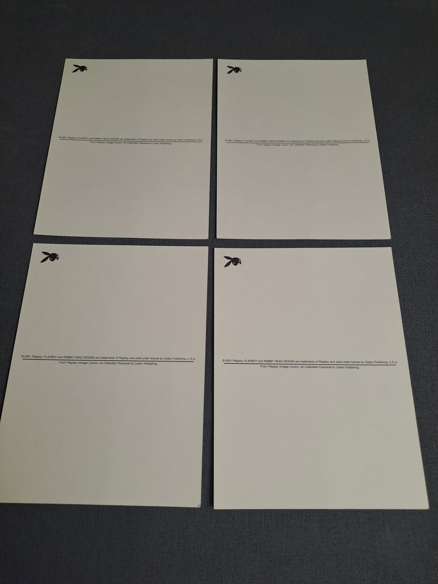 Playboy Magazine Postcards m / Playboy Magasin Postkort