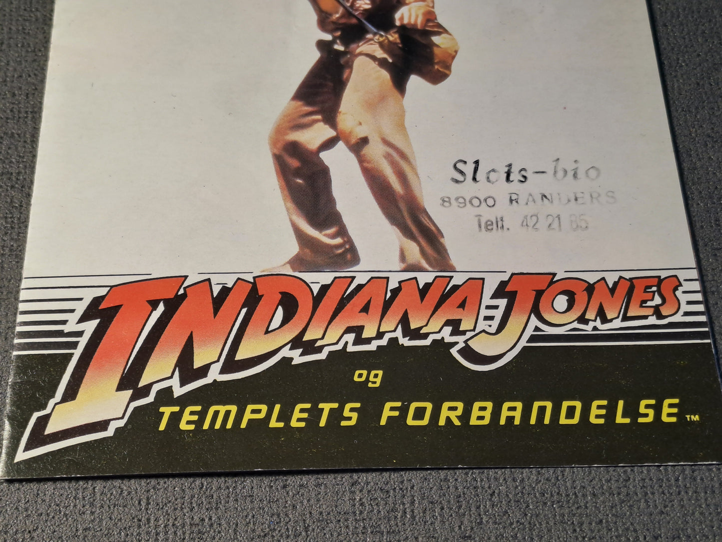 Indiana Jones Cinema Flyer 1984 / Indiana Jones Biograf Hæfte 1984