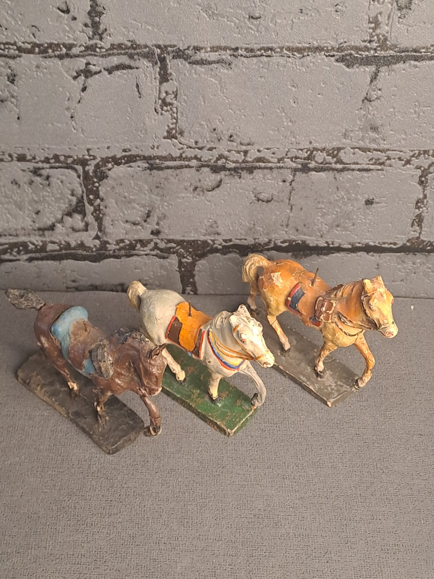 Elastolin Horses x3 / Elastolin Heste x3