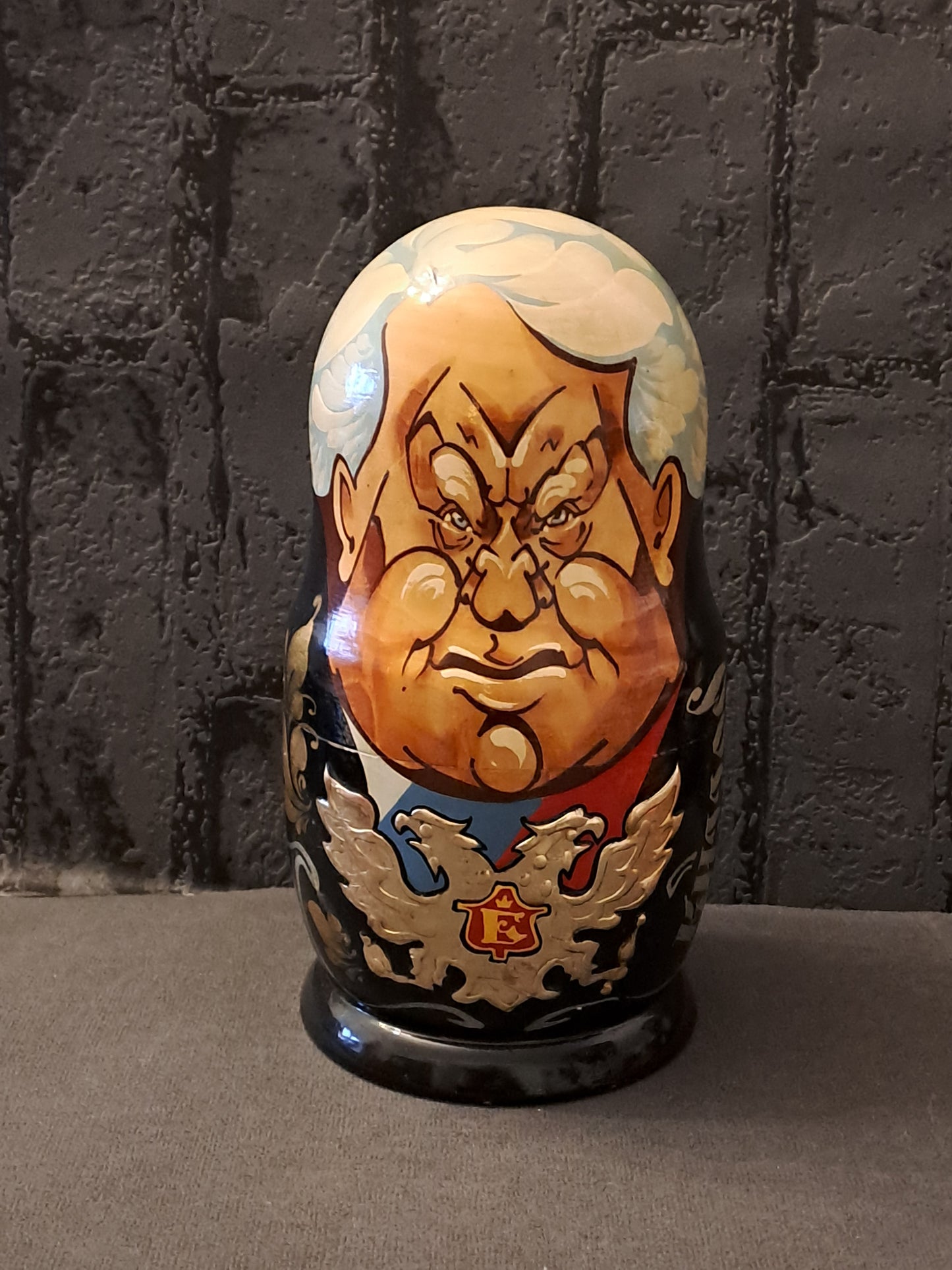 Vintage Matrjojska Dolls Russian Presidents / Vintage Matrjojska Dukker Russiske Præsidenter