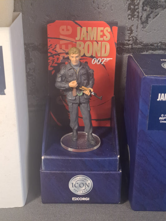James Bond 007 Agent 006 Sean Bean Figure Corgi Icon 1999 Rare / Sjælden