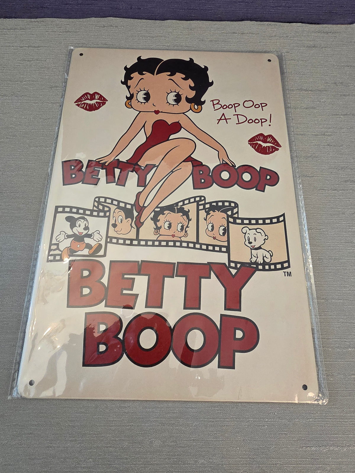 Betty Boop Metal Sign