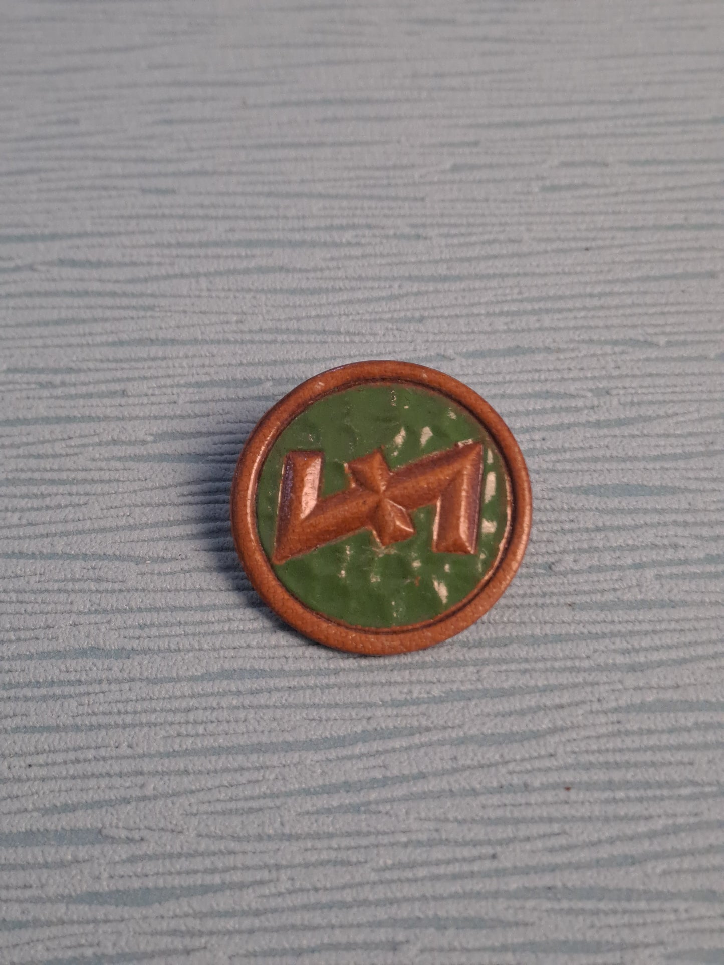 WW2 WHW Wolfsangel Rune Green / WW2 WHW Ulvekrog Rune Grøn