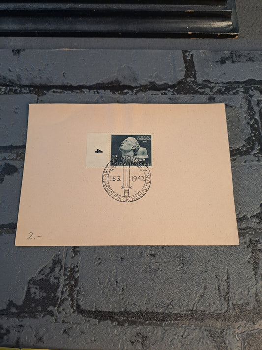 WW2 Postcard Helden Gedenktag 1942