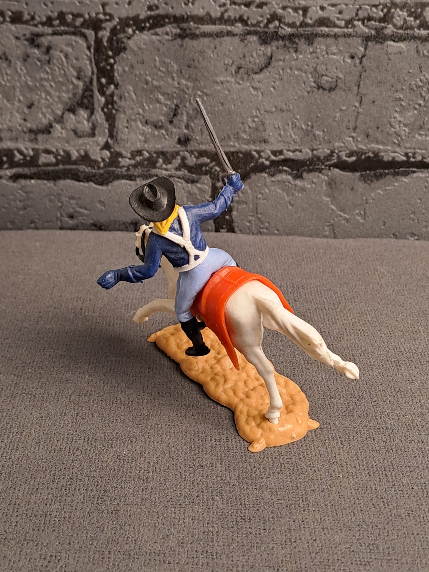 Timpo Toys U.S Cavalry Soldier on Horse Timpo Toys U.S Kavaleri Soldat på Hest