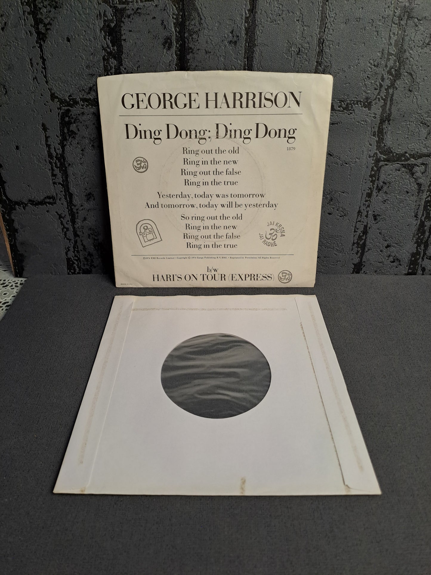 George Harrison Ding Dong; Ding Ding Single 1974