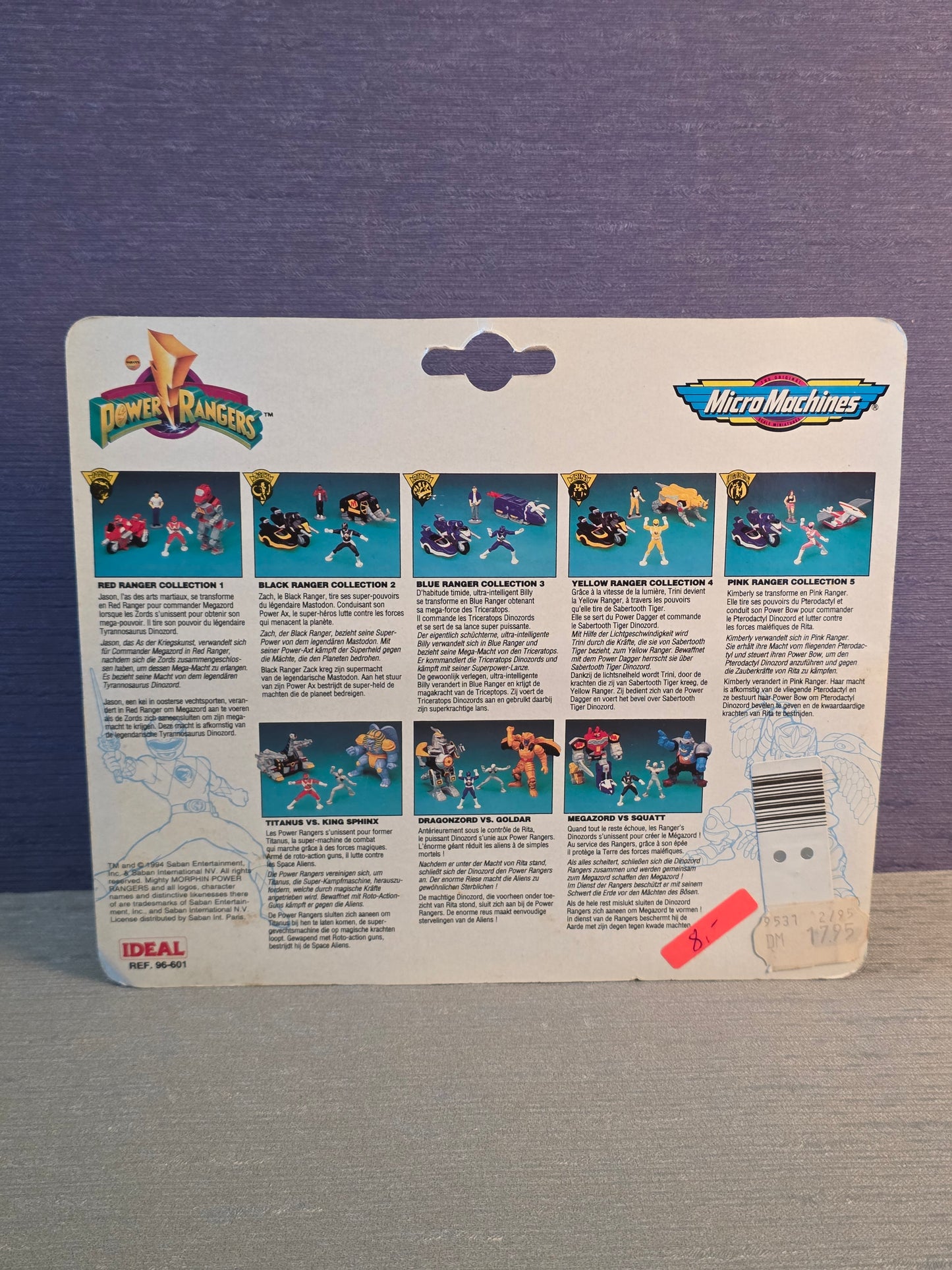 Power Rangers Pink Ranger Micro Machines