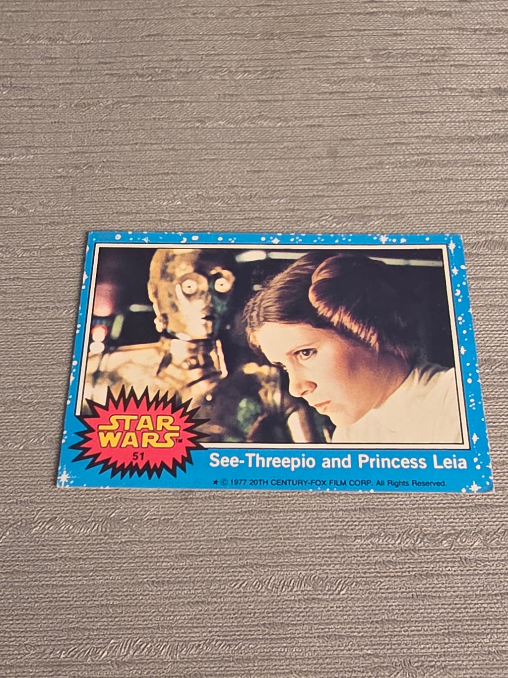 Star Wars Samlerkort / Collecting Cards See-Threepio and Princess Leia