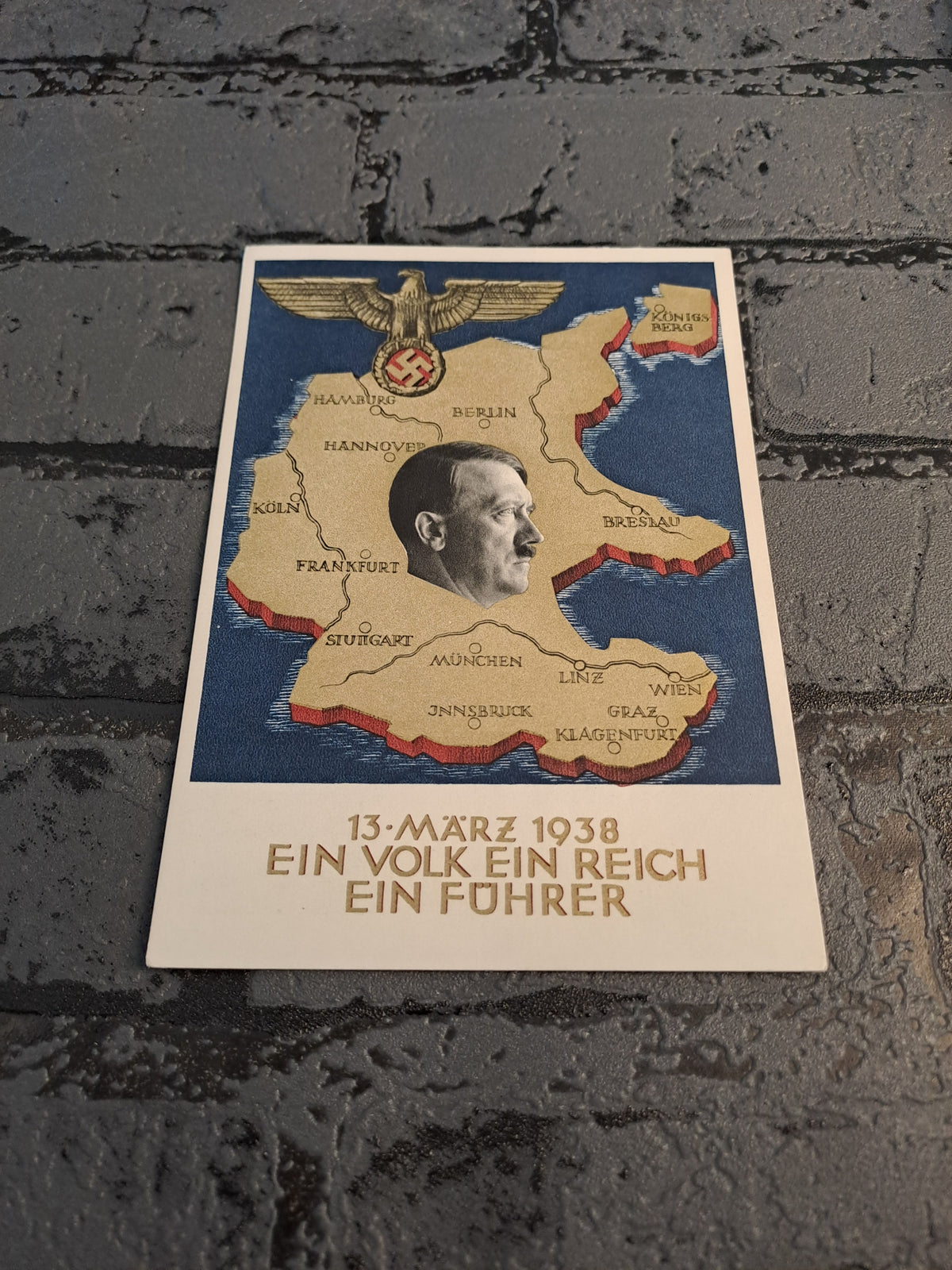 WW2 Postcard One People, One Empire, One Leader