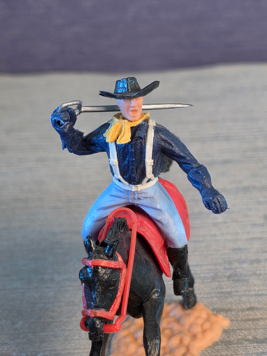 Timpo Toys U.S. Kavaleri 2 Soldater på Hest / Timpo Toys U.S. Cavalry 2 Soldiers on Horse
