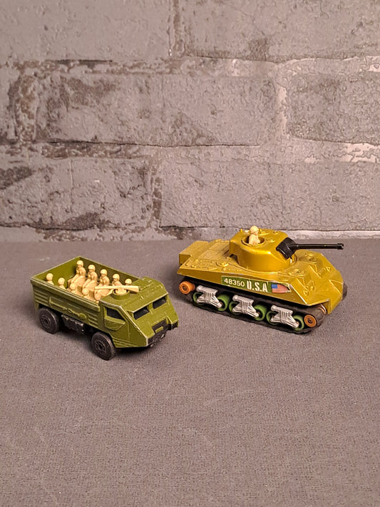 Matchbox Tank and Personal Carrier Military