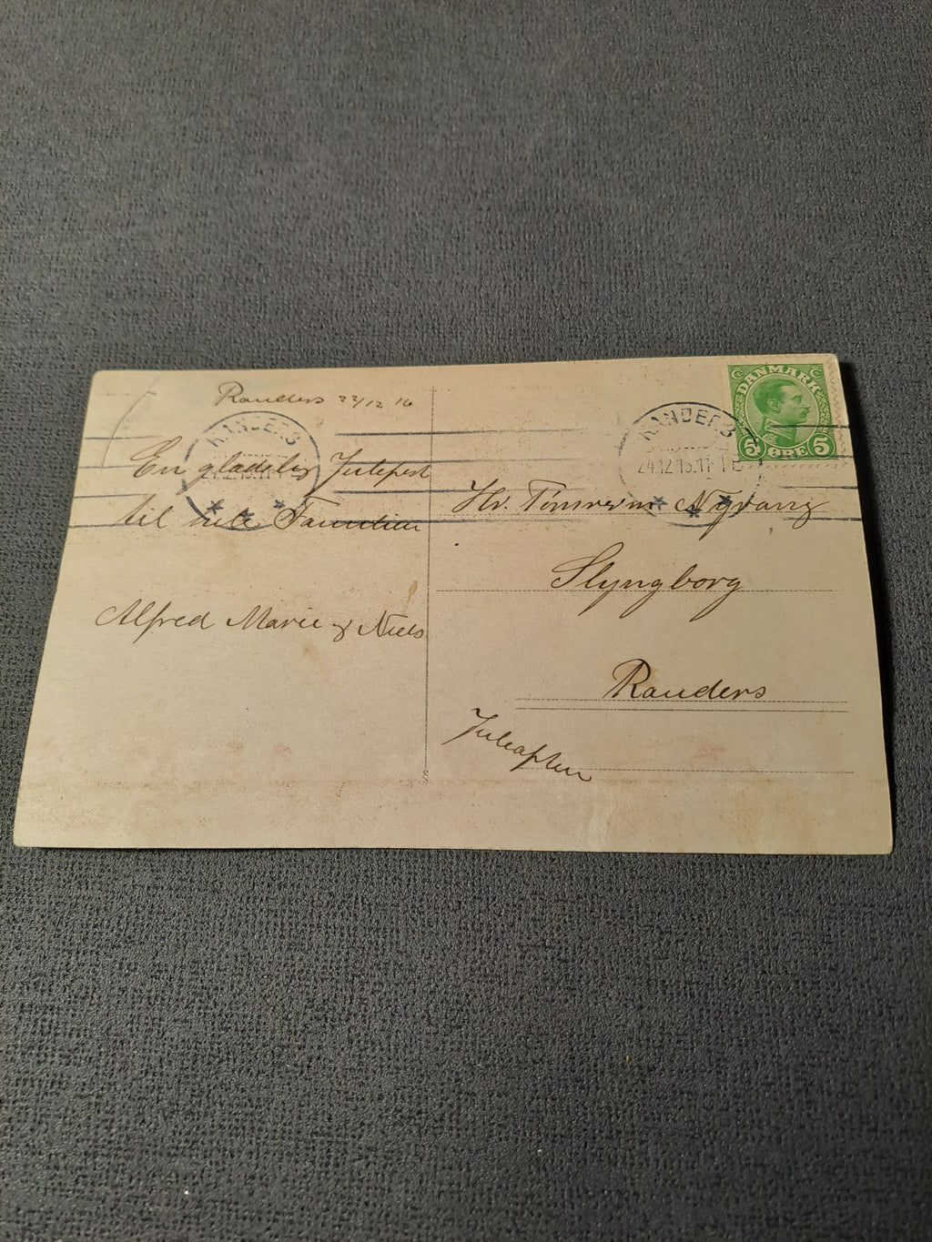 Portræt Postkort 24.12.1916