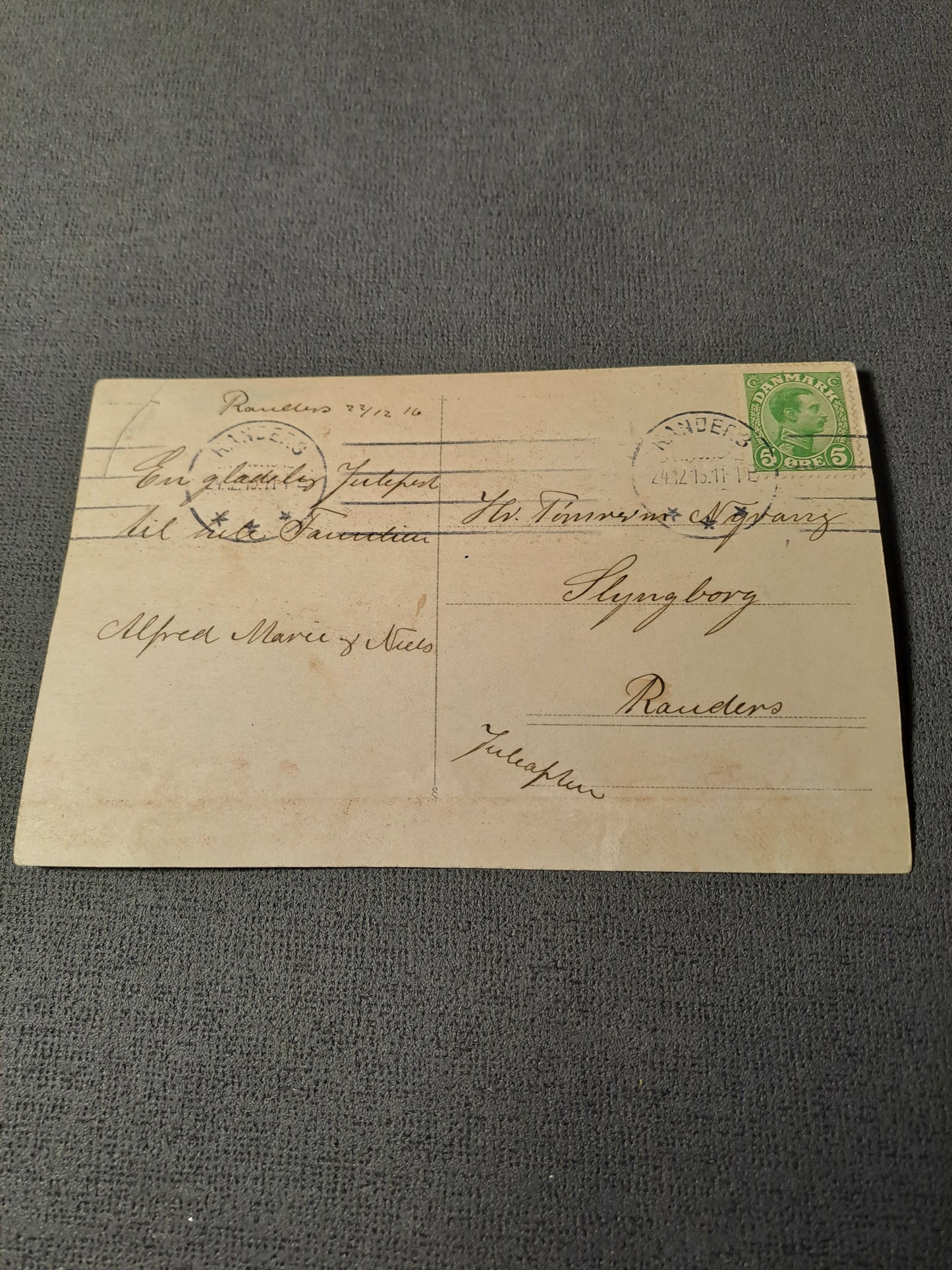 Portræt Postkort 24.12.1916