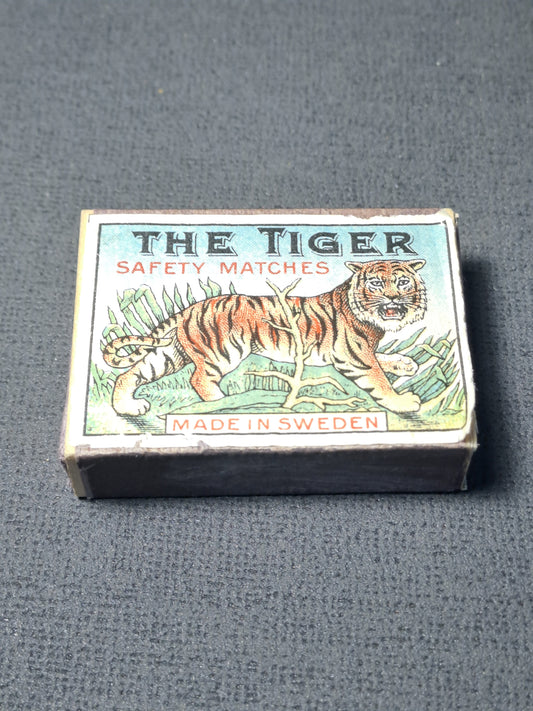 Vintage Matchbox The Tiger / Vintage Tændstikæske The Tiger