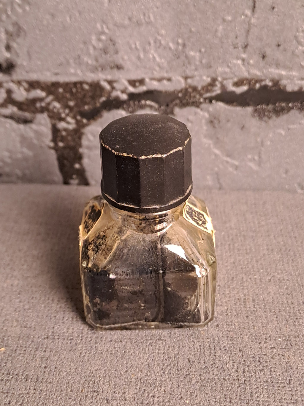 Vintage Glass Ink Bottle 1940s