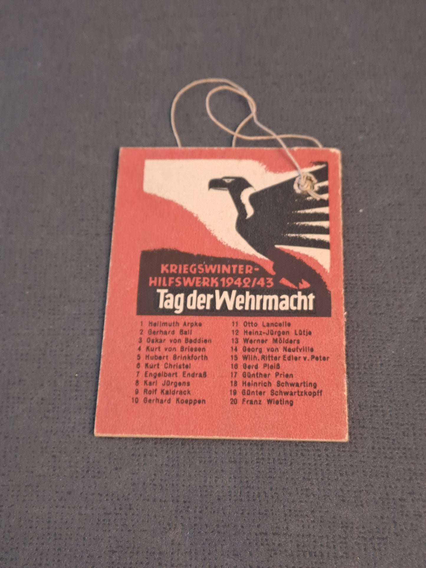 WHW Knight Cross Heinrich Schwarting / WHW Ridderkors Heinrich Schwarting