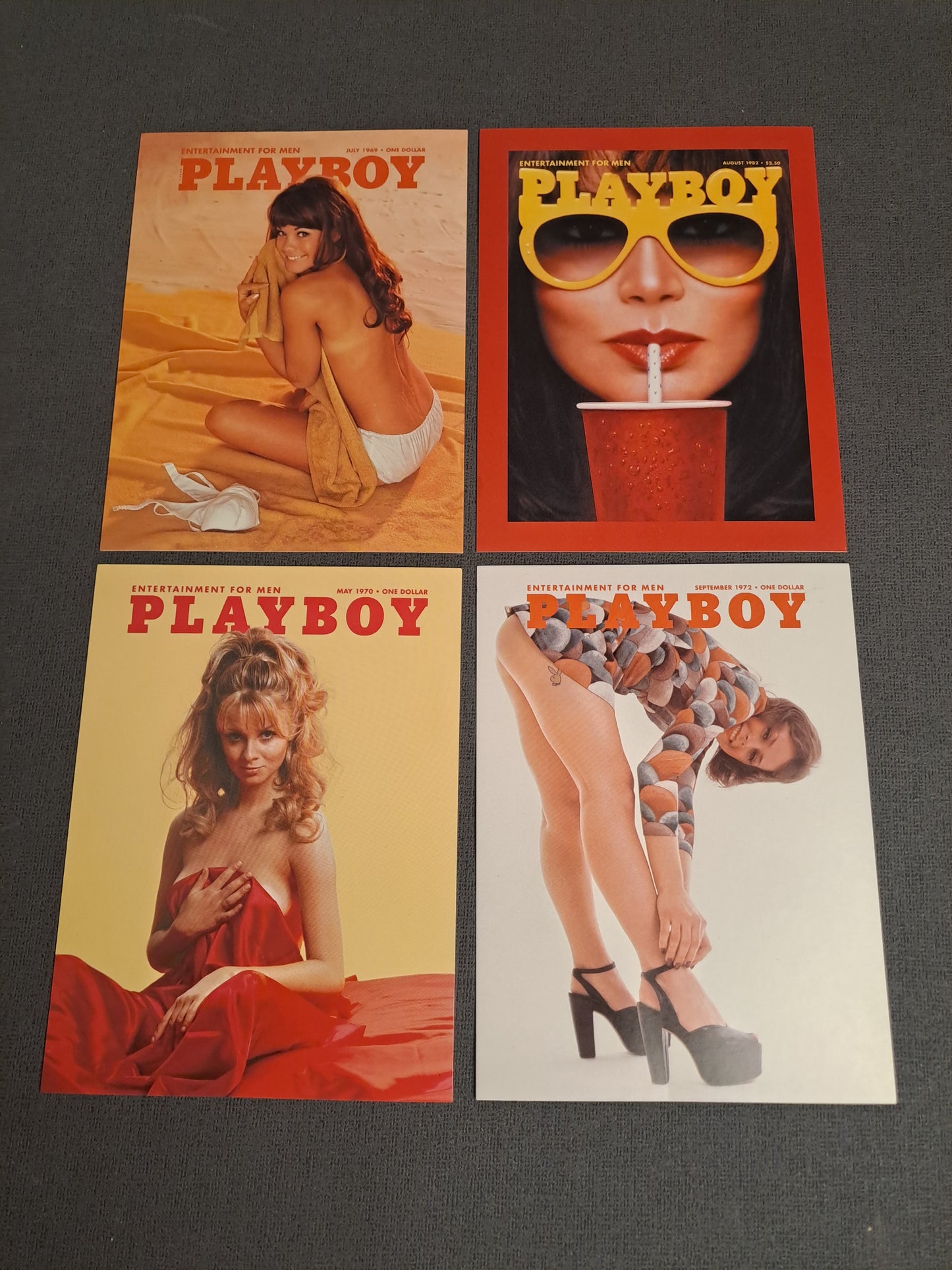 Playboy Magazine Postcards m / Playboy Magasin Postkort