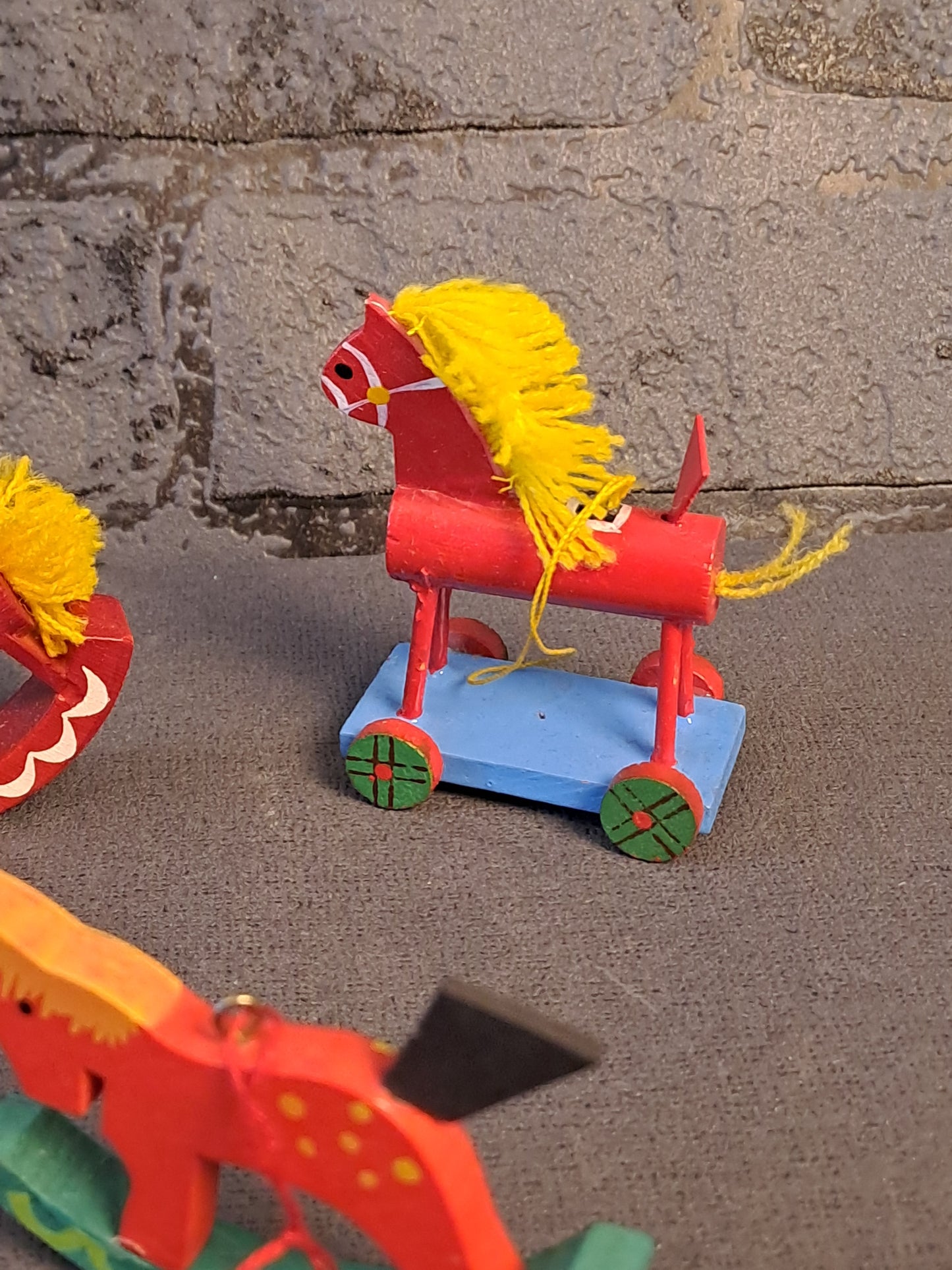 Vintage Julophæng i Træ