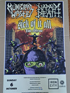 Municipal Waste Concert Poster / Municipal Waste Koncert Plakat