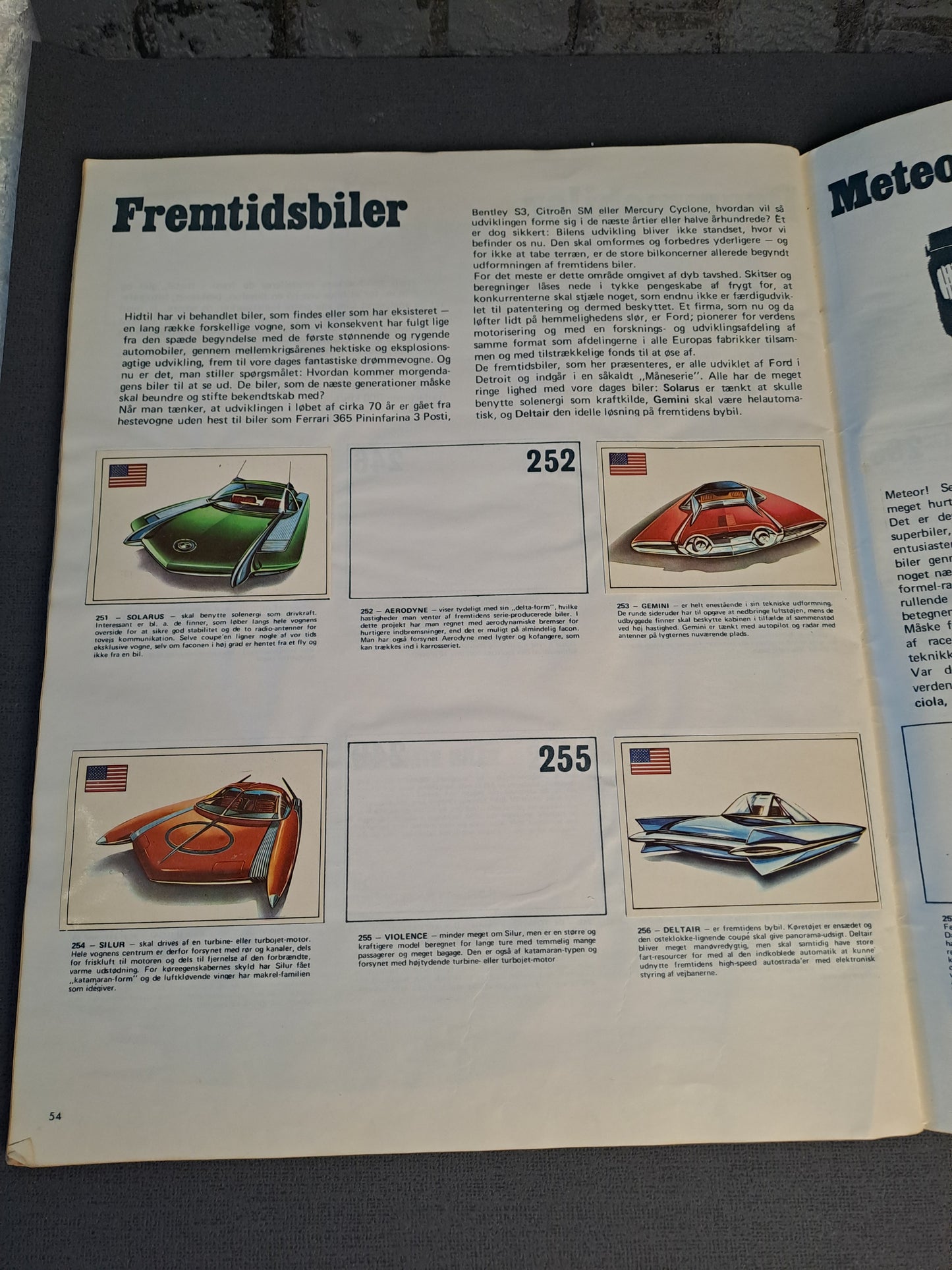 Berømte Biler 1970 / Famous Cars 1970