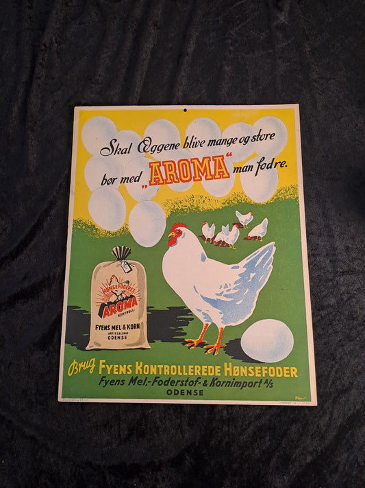 Originalt Mærkatskilt No 90 Andersen & Bruun "Aroma"