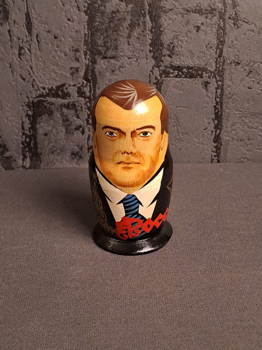 Vintage Matrjojska Dolls Russian Presidents / Vintage Matrjojska Dukker Russiske Præsidenter
