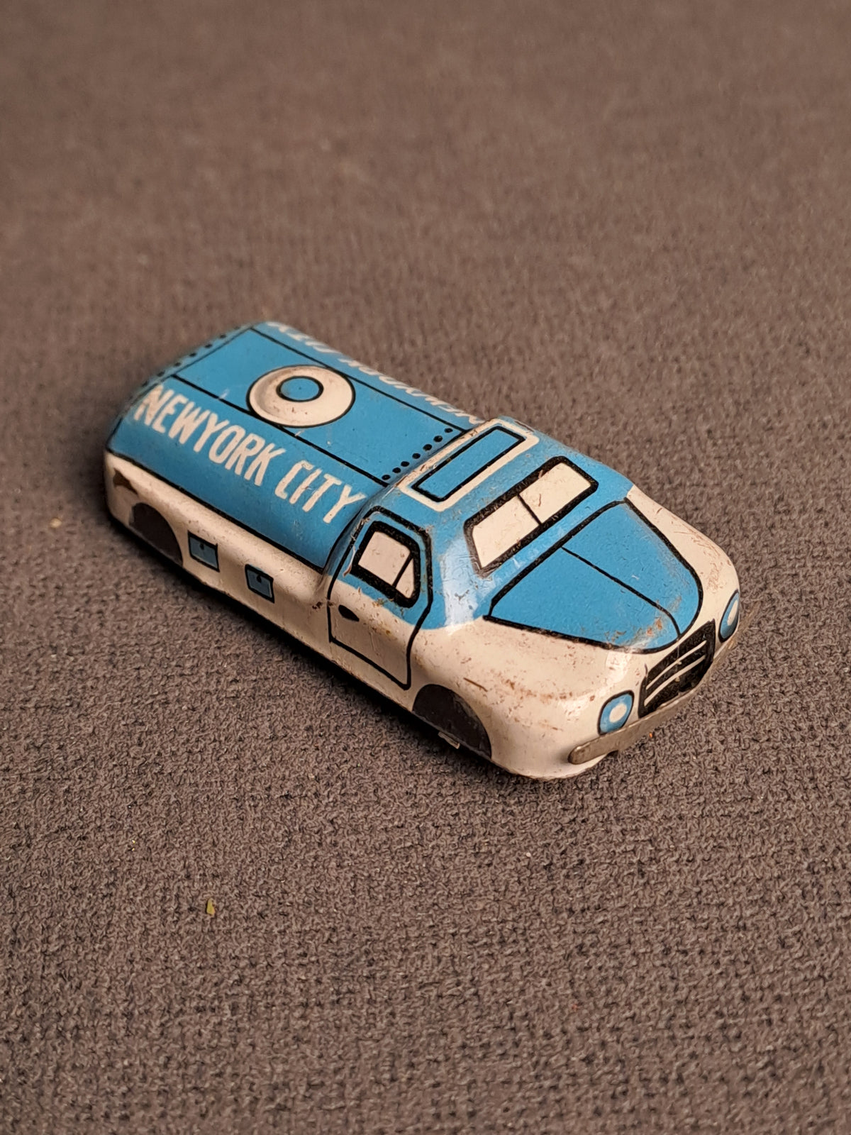 Tin Lithographic Fire Truck 1950's / Litografisk Blik Brandbil 1950'erne