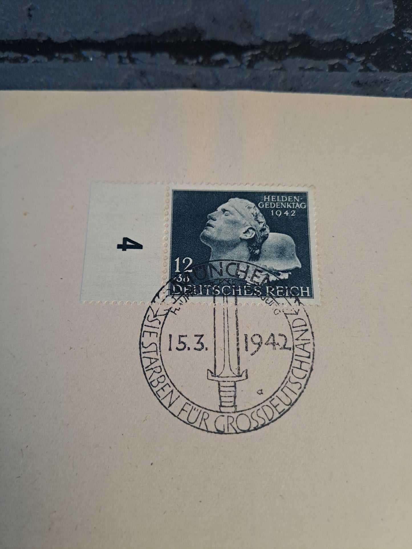 WW2 Postcard Helden Gedenktag 1942