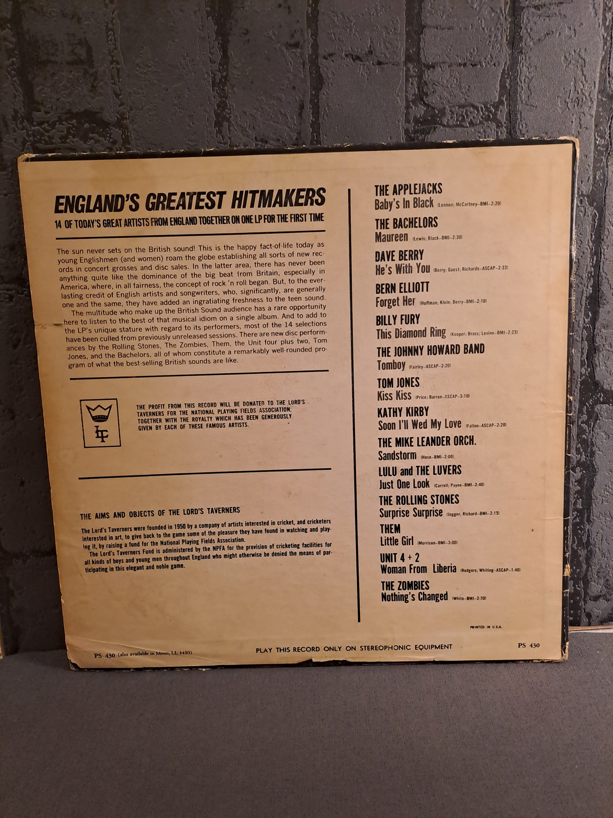 England's Greatest Hitmakers 1965