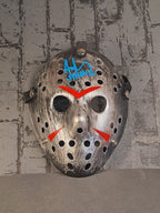 Friday the 13th Silver Ice Hockey Mask with Autograph